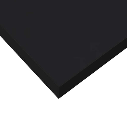 Floating Wall Shelf Black 23.6"x9.3"x1.5" MDF