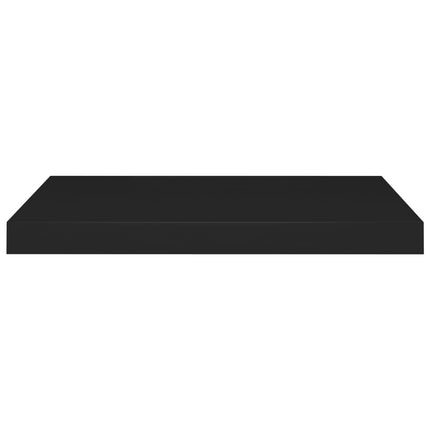 Floating Wall Shelves 4 pcs Black 23.6"x9.3"x1.5" MDF
