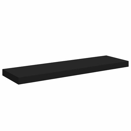 Floating Wall Shelves 4 pcs Black 31.5"x9.3"x1.5" MDF