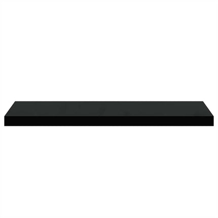 Floating Wall Shelves 4 pcs Black 31.5"x9.3"x1.5" MDF