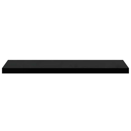 Floating Wall Shelves 2 pcs Black 35.4"x9.3"x1.5" MDF