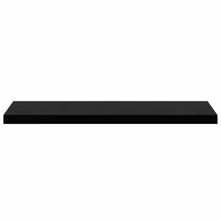 Floating Wall Shelves 4 pcs Black 35.4"x9.3"x1.5" MDF