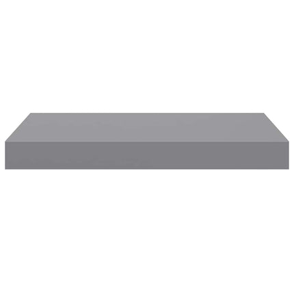Floating Wall Shelf Gray 15.7"x9.1"x1.5" MDF