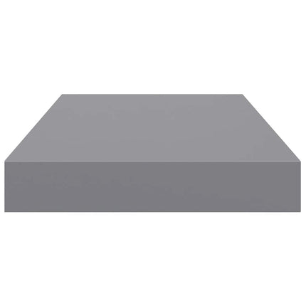 Floating Wall Shelf Gray 15.7"x9.1"x1.5" MDF