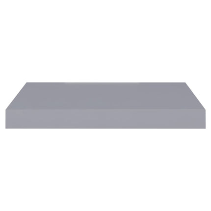 Floating Wall Shelves 2 pcs Gray 15.7"x9.1"x1.5" MDF