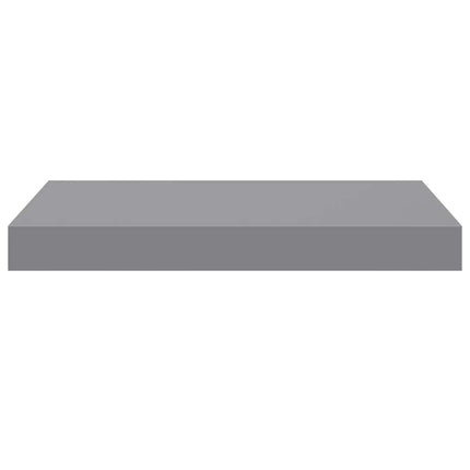 Floating Wall Shelves 2 pcs Gray 15.7"x9.1"x1.5" MDF