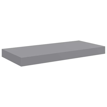 Floating Wall Shelves 2 pcs Gray 19.7"x9.1"x1.5" MDF
