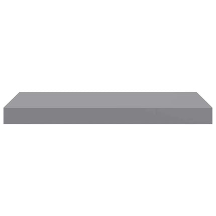 Floating Wall Shelves 2 pcs Gray 19.7"x9.1"x1.5" MDF