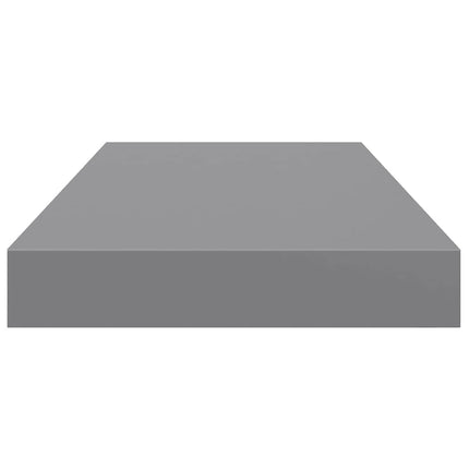 Floating Wall Shelves 4 pcs Gray 19.7"x9.1"x1.5" MDF