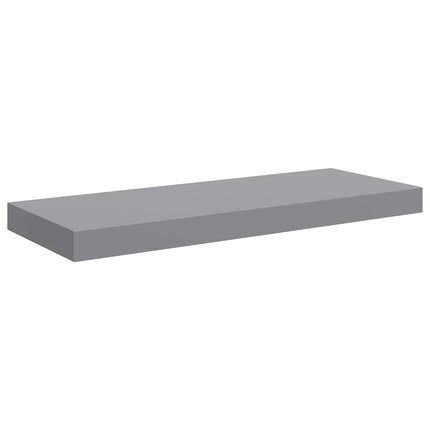 Floating Wall Shelf Gray 23.6"x9.3"x1.5" MDF