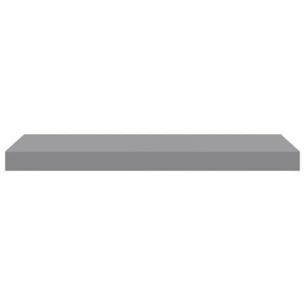 Floating Wall Shelves 2 pcs Gray 23.6"x9.3"x1.5" MDF