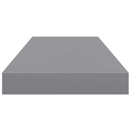 Floating Wall Shelves 4 pcs Gray 23.6"x9.3"x1.5" MDF