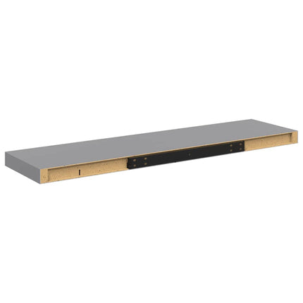 Floating Wall Shelves 4 pcs Gray 35.4"x9.3"x1.5" MDF