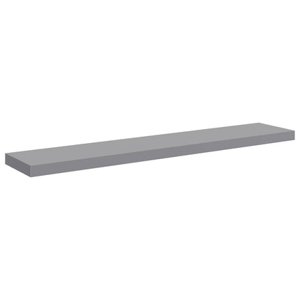 Floating Wall Shelves 4 pcs Gray 47.2"x9.3"x1.5" MDF