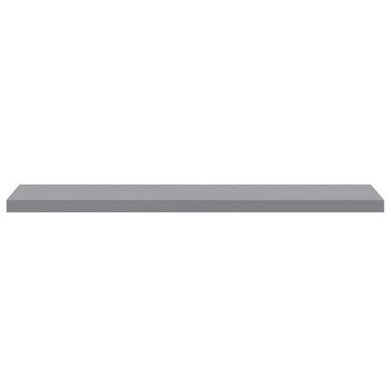 Floating Wall Shelves 4 pcs Gray 47.2"x9.3"x1.5" MDF