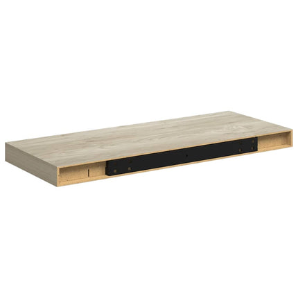 Floating Wall Shelf Oak 23.6"x9.3"x1.5" MDF