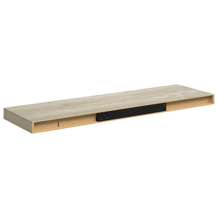 Floating Wall Shelves 4 pcs Oak 31.5"x9.3"x1.5" MDF