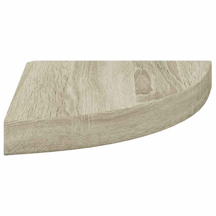 Floating Corner Shelf Oak 9.8"x9.8"x1.5" MDF