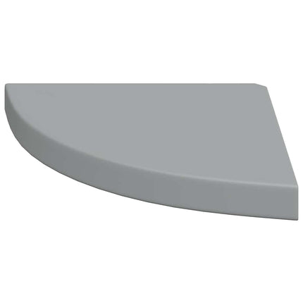 Floating Corner Shelves 4 pcs Gray 13.8"x13.8"x1.5" MDF
