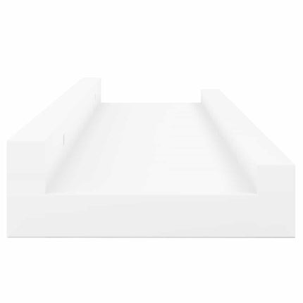 Picture Frame Ledge Shelves 2 pcs White 23.6"x3.5"x1.2" MDF