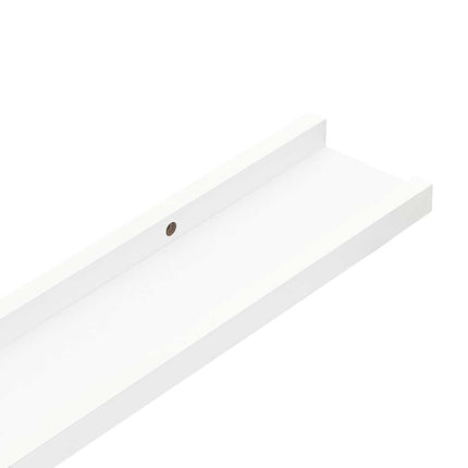 Picture Frame Ledge Shelves 2 pcs White 31.5"x3.5"x1.2" MDF