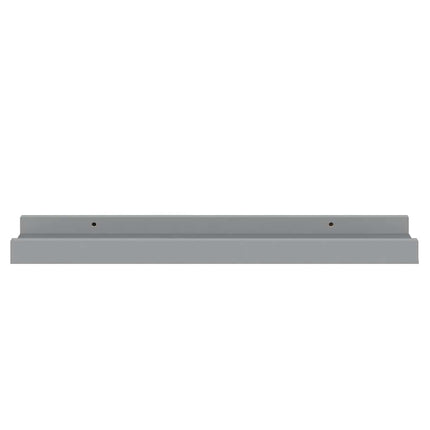 Picture Frame Ledge Shelves 2 pcs Gray 15.7"x3.5"x1.2" MDF