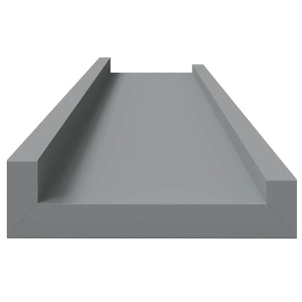 Picture Frame Ledge Shelves 2 pcs Gray 31.5"x3.5"x1.2" MDF
