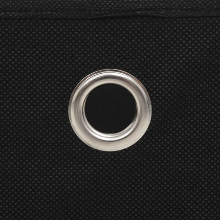 Storage Boxes 10 pcs Non-woven Fabric 11"x11"x11" Black