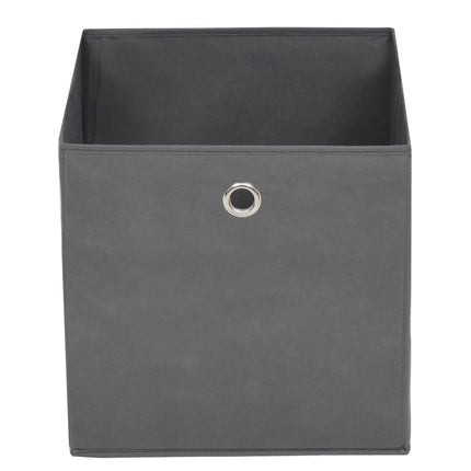 Storage Boxes 10 pcs Non-woven Fabric 11"x11"x11" Gray