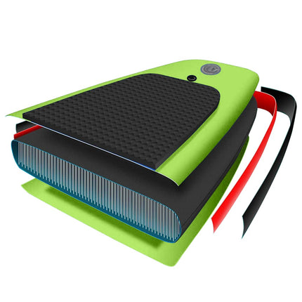 Inflatable Stand Up Paddleboard Set 120.1"x29.9"x5.9" Green