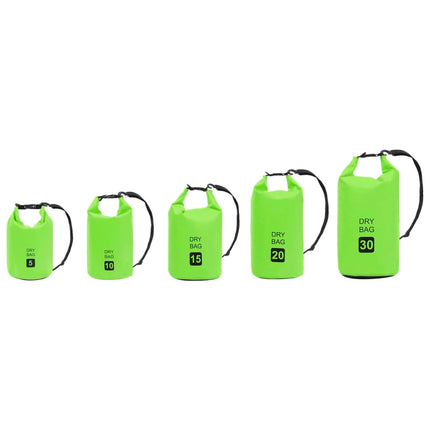Dry Bag Green 1.3 gal PVC