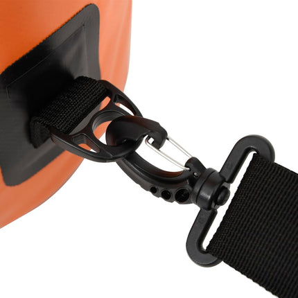 Dry Bag with Zipper Orange 4 gal PVC