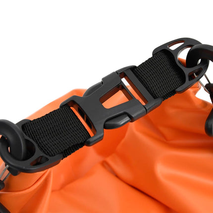 Dry Bag with Zipper Orange 4 gal PVC