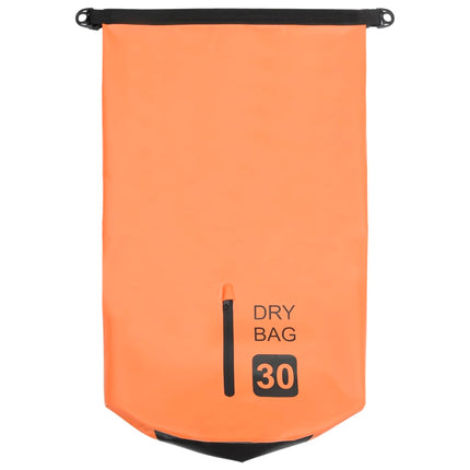 Dry Bag with Zipper Orange 7.9 gal PVC