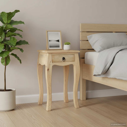 Bed Cabinet 11"x11"x18.1" Solid Mango Wood