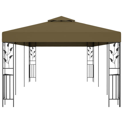 Gazebo 19.7'x9.8'Taupe 0.6 oz/ft²