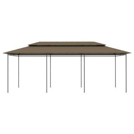 Gazebo 236.2"x117.3"x106.3" Taupe 0.6 oz/ft²