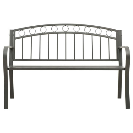 Patio Bench 49.2" Steel Gray