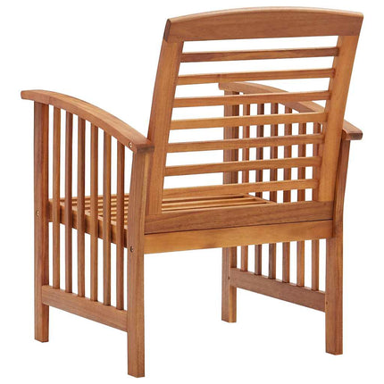 Patio Chairs 2 pcs Solid Acacia Wood