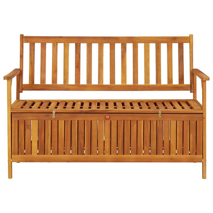 Patio Storage Bench 47.2" Solid Acacia Wood