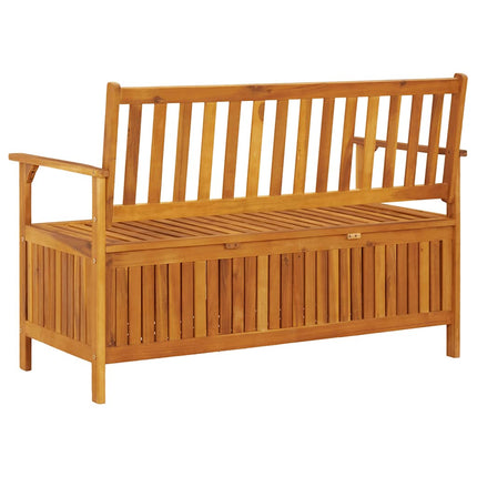 Patio Storage Bench 47.2" Solid Acacia Wood