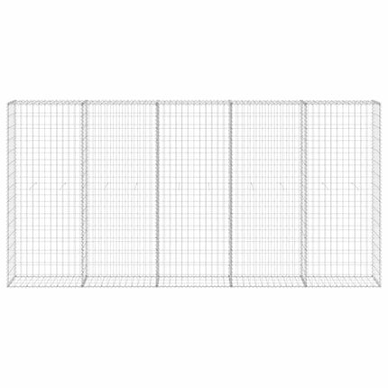 Gabion Wall with Covers Galvanised Steel 118.1x11.8x59.1