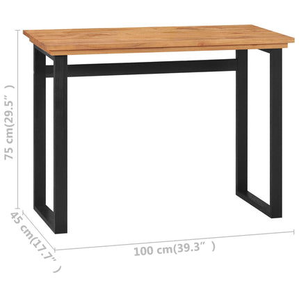 Desk 39.4"x17.7"x29.5" Solid Teak Wood