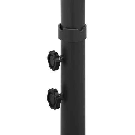 Garden Parasol Green Polyester, Powder-Coated Steel Double
