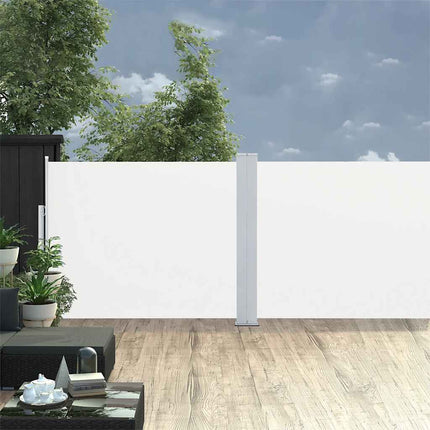 Patio Retractable Side Awning 66.9"x472.4" Cream