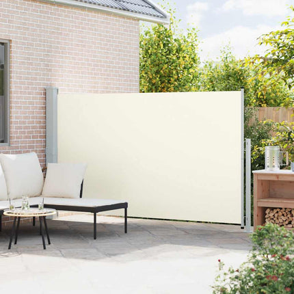 Patio Retractable Side Awning 70.9"x118.1" Cream