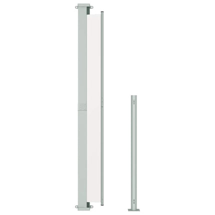 Patio Retractable Side Awning 70.9"x118.1" Cream