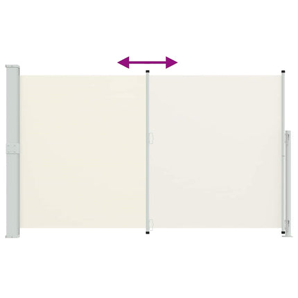 Patio Retractable Side Awning 70.9"x118.1" Cream