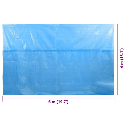 Rectangular Pool Cover 236.2"x157.5" PE Blue