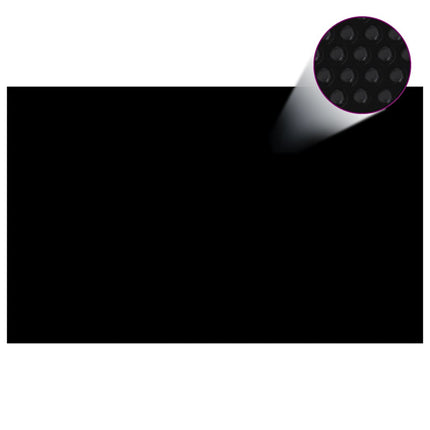 Floating PE Solar Pool Film 102.4"x63" Black and Blue